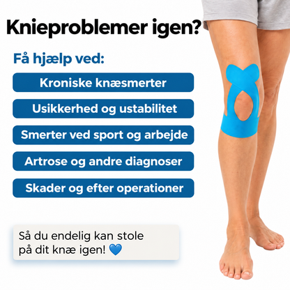 Korrektions-Tape til Knæleddet - Bevæg dig igen med tillid uden hele tiden at skulle tænke på dit knæ