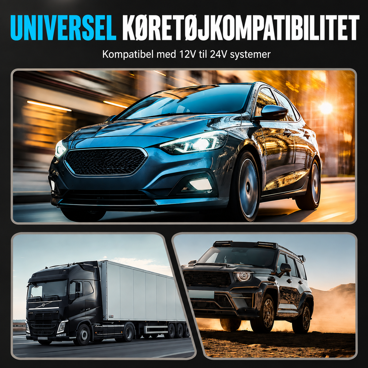 Universal FM Bluetooth-sender - Trådløs musikstreaming og håndfri opkald