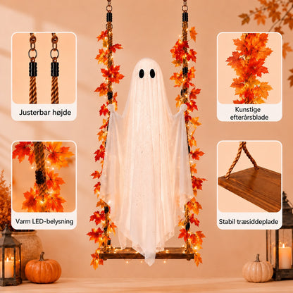 Spøgelsesgyngen med LED-belysning – årets store Halloween-nyhed!