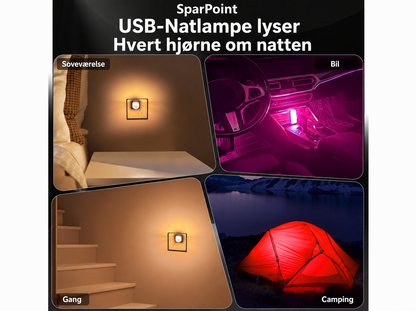 USB-natlampe til bilen