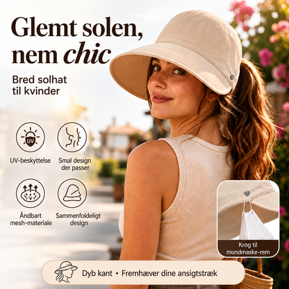Solhat med åbning til hestehale