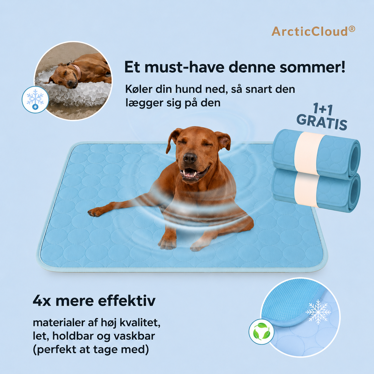 ArcticCloud® - Kølende hundemåtte (1+1 GRATIS)