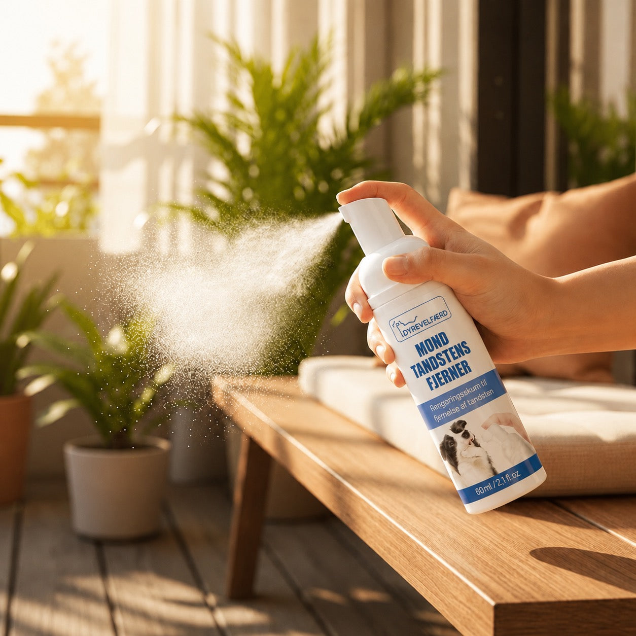 Tandstensfjernende Spray til Kæledyr