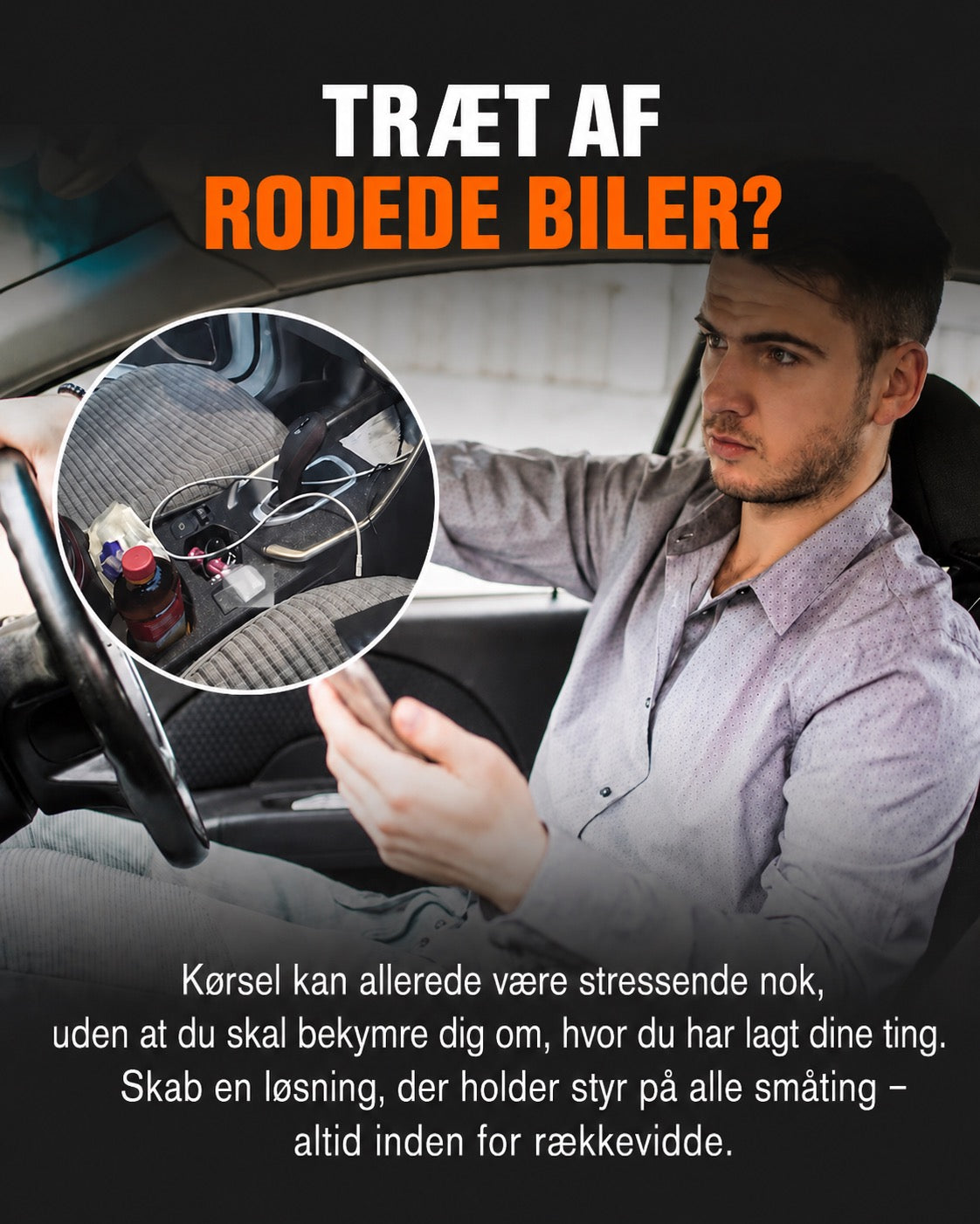Multifunktionelt Læderarmlæn