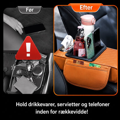 Multifunktionelt Læderarmlæn