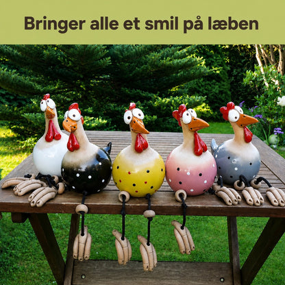 Sjove hønsedekorationer til din have