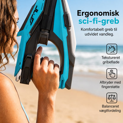 Elektrisk vandpistol med LED- og tågeeffekter