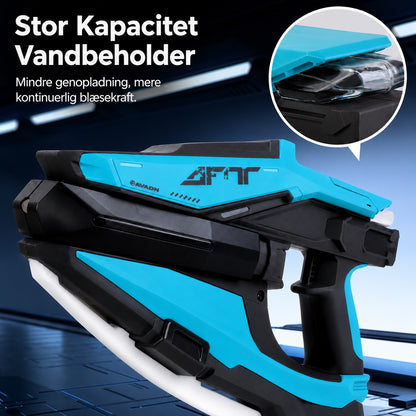 Elektrisk vandpistol med LED- og tågeeffekter