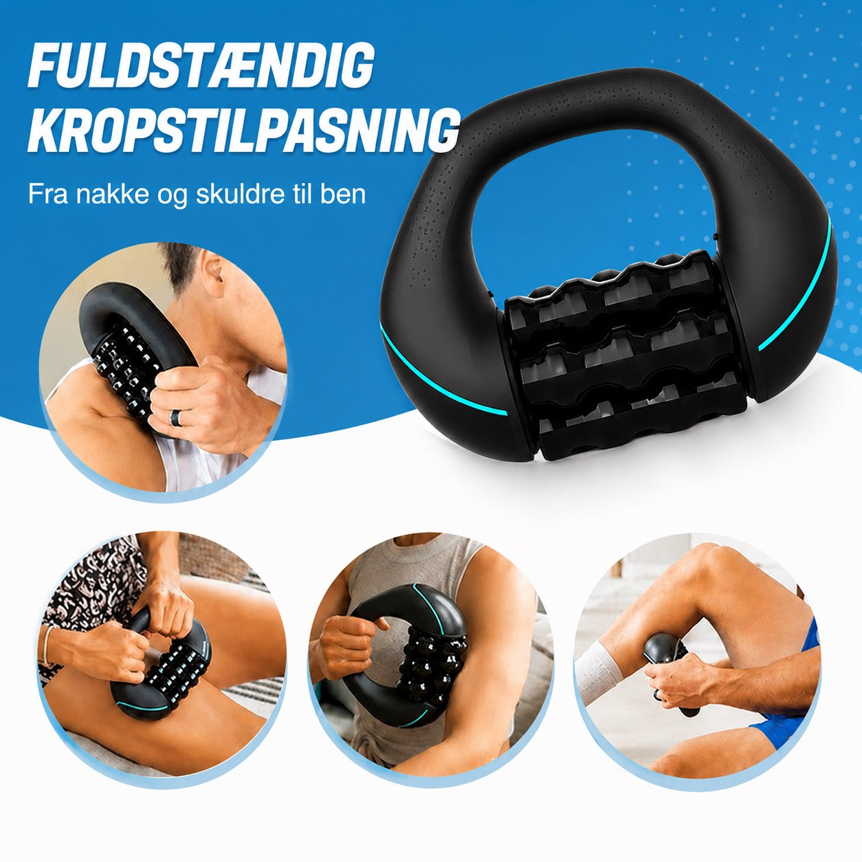 Elektrisk håndmassagerulle – Dyb æltemassage