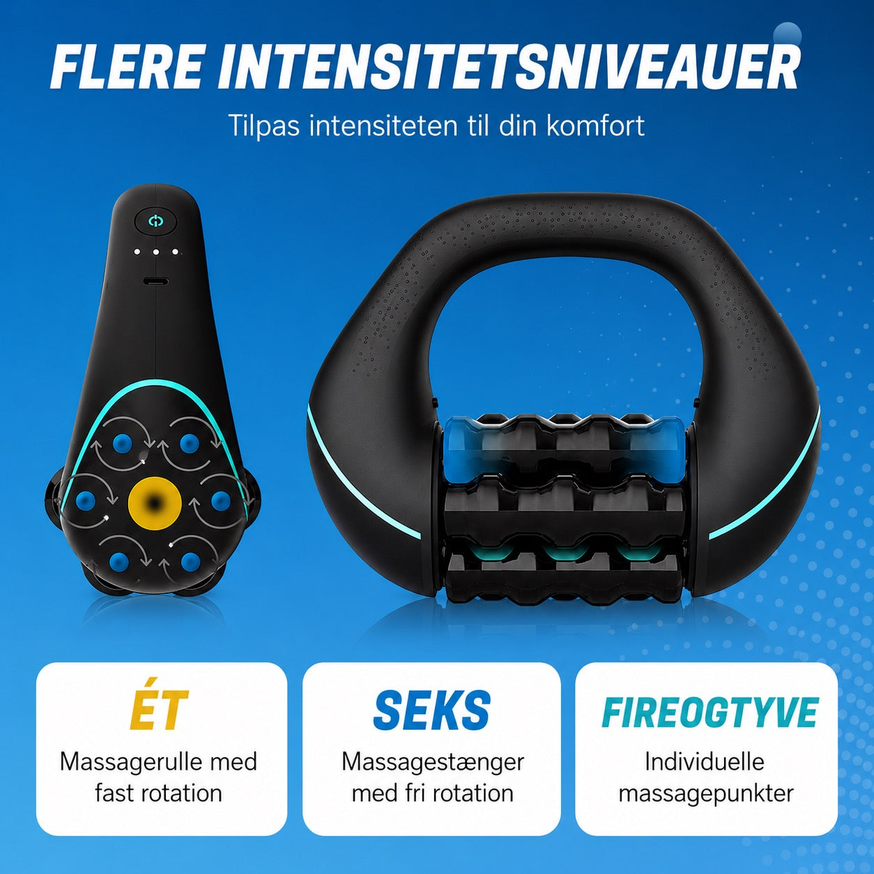 Elektrisk håndmassagerulle – Dyb æltemassage