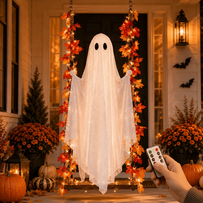 Spøgelsesgyngen med LED-belysning – årets store Halloween-nyhed!