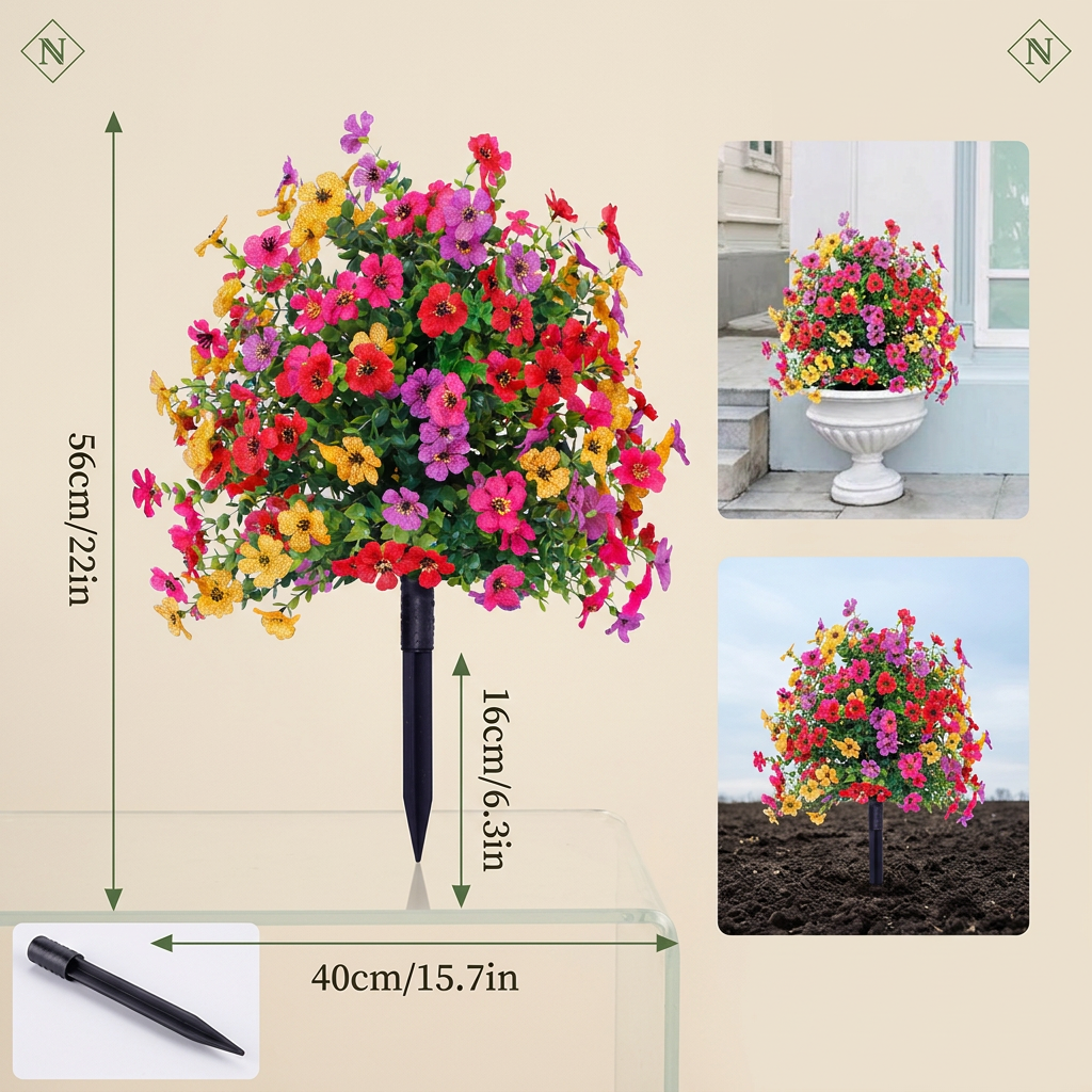 FloraLux - Kunstige Blomster i Høj Kvalitet til Entré og Terrasse