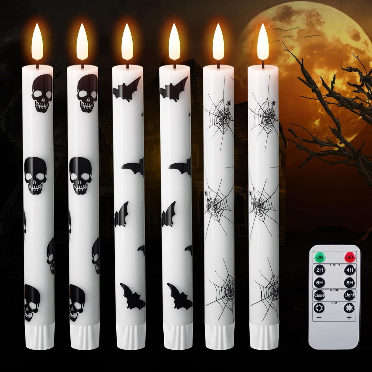 Halloween LED-belysning med fjernbetjening