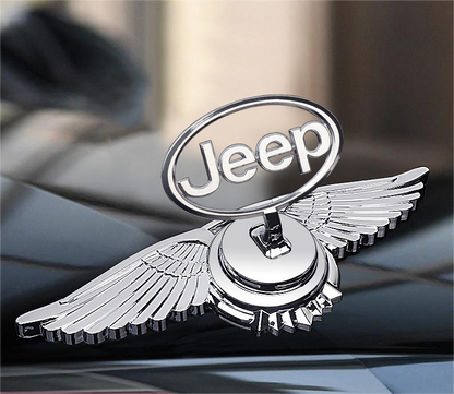 Motorhjelmsemblem med billogo