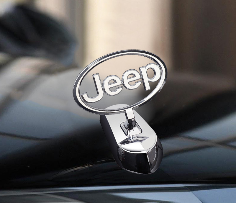 Motorhjelmsemblem med billogo