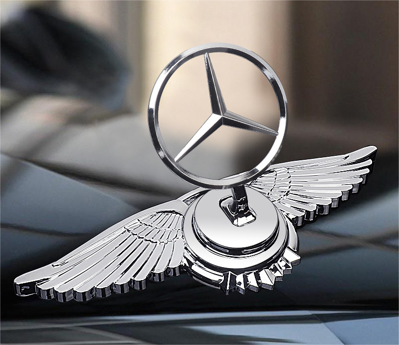 Motorhjelmsemblem med billogo