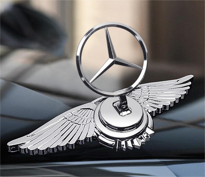 Motorhjelmsemblem med billogo
