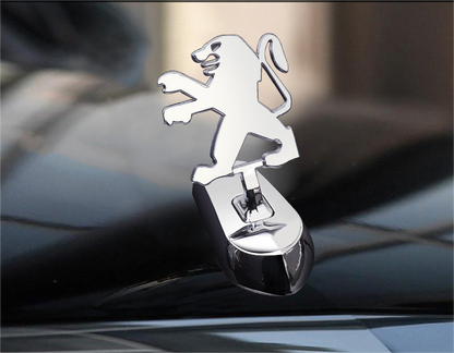 Motorhjelmsemblem med billogo