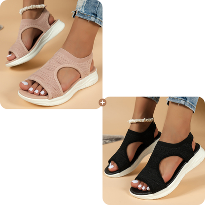 Komfortable, åndbare flade sandaler