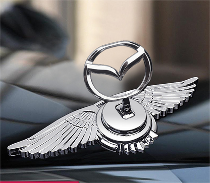 Motorhjelmsemblem med billogo