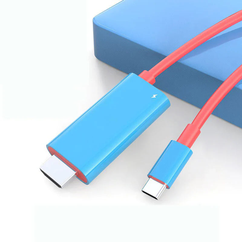 USB-C til HDMI-adapterkabel – Stream, spil og oplad samtidig – Til Switch, mobil og tablet