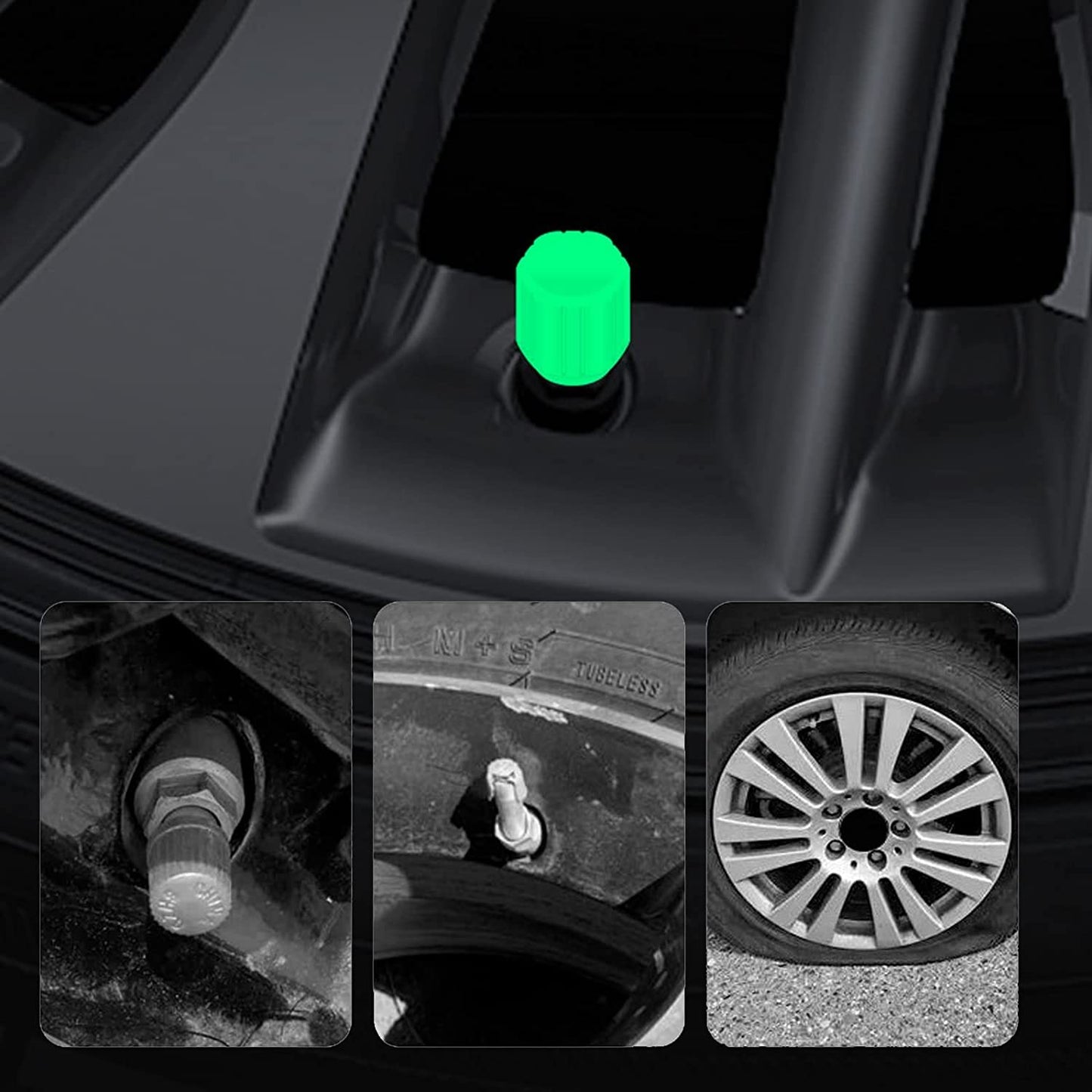 Oplyste ventilkapsler til natcyklister