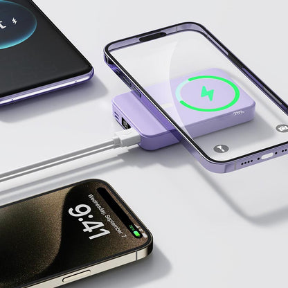 Magnetisk Trådløs Powerbank med Stander