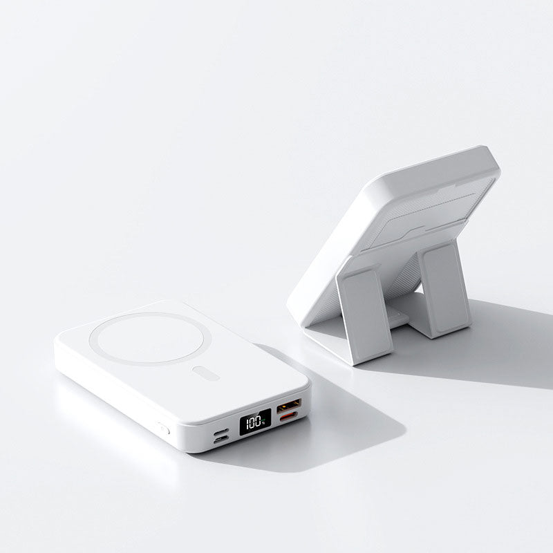 Magnetisk Trådløs Powerbank med Stander