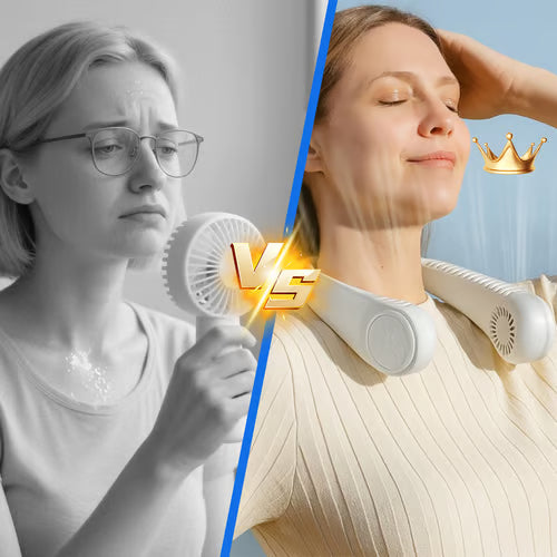Bærbar bladløs nakkeventilator