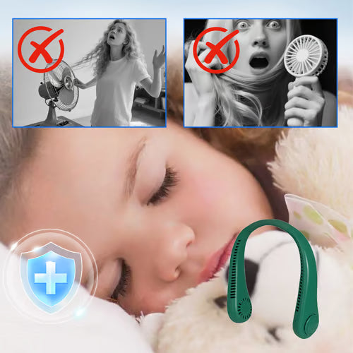 Bærbar bladløs nakkeventilator